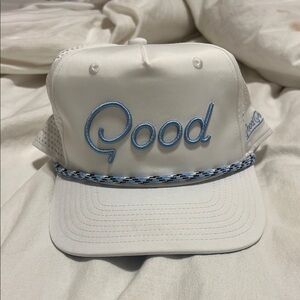 Good Good Golf White and Blue Golf Hat